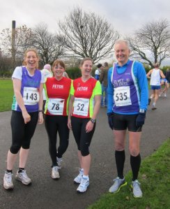 Me and some friends at the start of the race